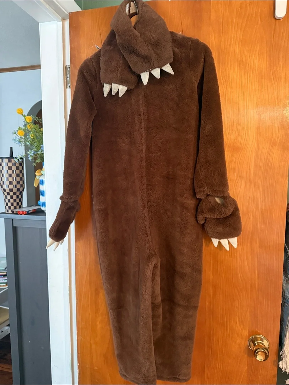 Cozy Brown Sloth One-Piece Costume - Kids